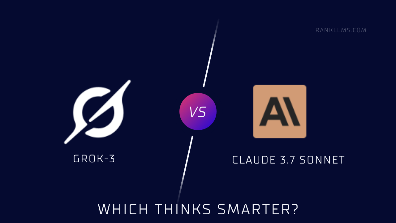 Grok-3 vs Claude 3.7 Sonnet