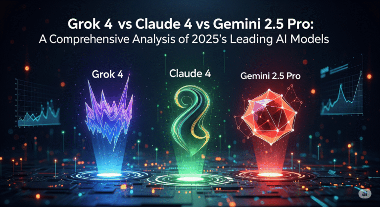 Grok 4 vs Claude 4 vs Gemini 2.5 Pro: A Comprehensive Analysis of 2025’s Leading AI Models